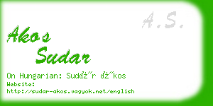 akos sudar business card